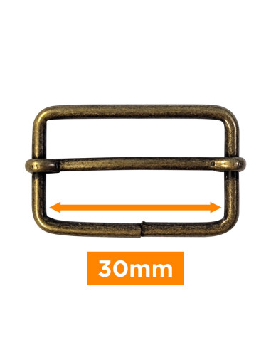 Boucle coulissante - Bronze 30 mm