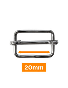 Boucle coulissante - Argent 20 mm