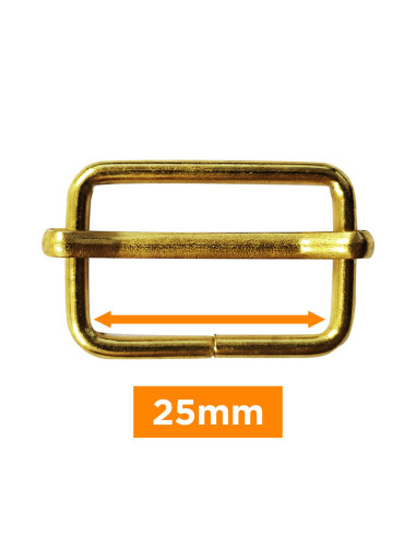 Boucle coulissante - Or 25 mm