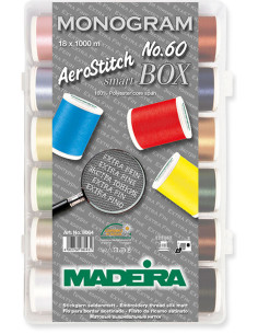 Valise de fils à broder SmartBox Monogram AeroStitch Madeira