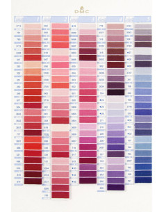 Nuancier 500 coloris moulinés et perlé DMC 2