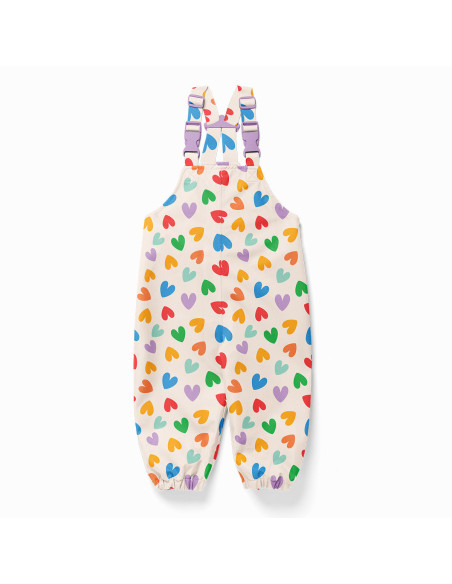 Tissu imperméable pour ciré - Chrichri écru et multicolore