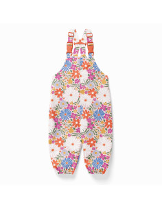 Tissu imperméable pour ciré - Choupette rose et orange 2