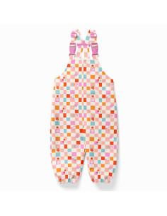 Tissu imperméable pour ciré - Cirafine écru et rose 2