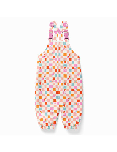 Tissu imperméable pour ciré - Cirafine écru et rose