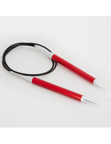 Aiguilles circulaires KnitPro Zing avec câble