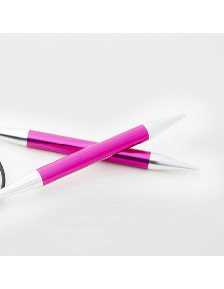 Aiguilles circulaires KnitPro Zing avec câble