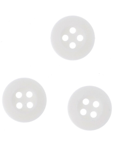 Boutons blancs souples à coudre pour pyjamas et homewear Bohin