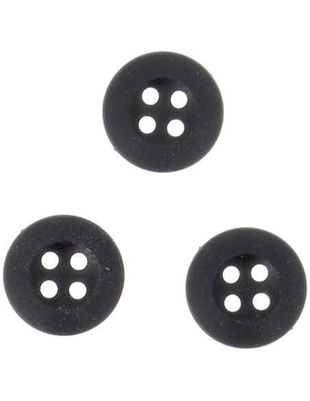 Boutons noirs souples à coudre pour pyjamas et homewear Bohin