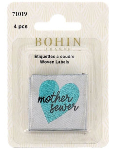 Lot de 4 étiquettes à coudre - Mother sewer 2