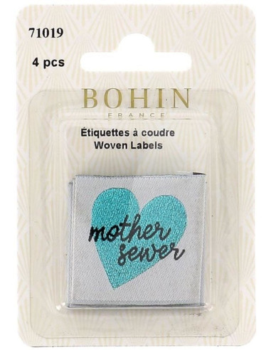 Lot de 4 étiquettes à coudre - Mother sewer