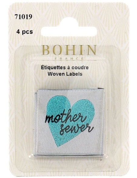 Lot de 4 étiquettes à coudre - Mother sewer