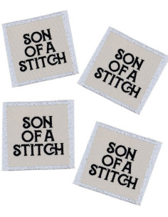 Lot de 4 étiquettes à coudre - Son of a stitch