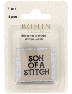 Lot de 4 étiquettes à coudre - Son of a stitch 2