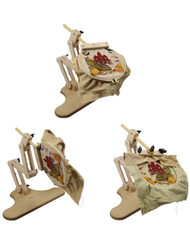 Support réglable sur table à réglages multiples pour tambour à broder