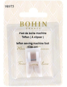 Pied de biche téflon machine à coudre à clipser Bohin