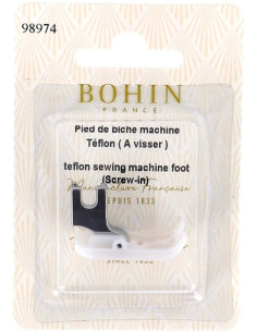 Pied de biche téflon machine à coudre à visser Bohin