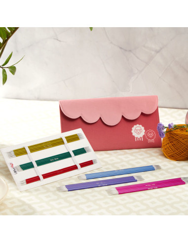 Trousse aiguilles double pointes KnitPro Zing