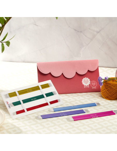 Trousse aiguilles double pointes KnitPro Zing