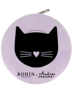 Mètre ruban enrouleur 150 cm Chat noir Bohin