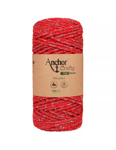 Coton macramé recyclé Crafty Fine Métallic Anchor