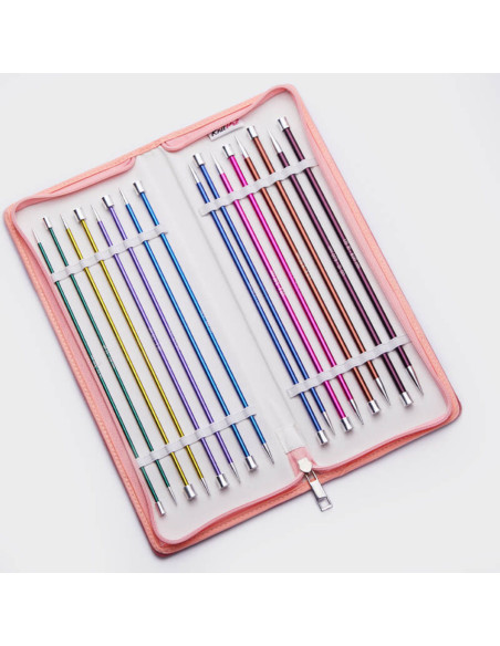 Trousse aiguilles droites KnitPro Zing