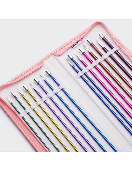 Trousse aiguilles droites KnitPro Zing
