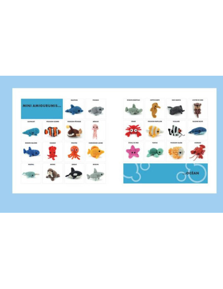 Livre mini amigurumis - Animaux marins