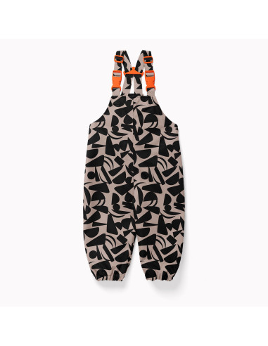 Tissu imperméable pour ciré - Jamo gris et noir