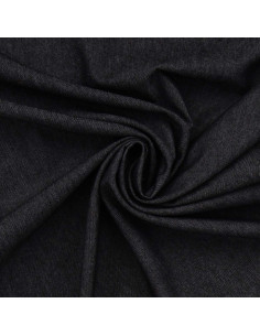 Tissu Denim chambray - Noir