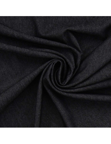 Tissu Denim chambray - Noir