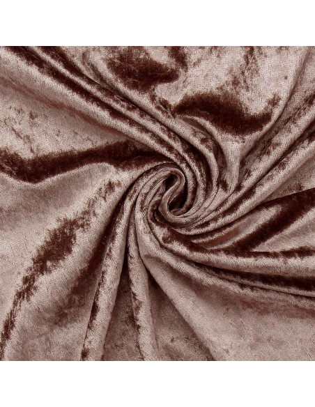 Tissus panne de velours - Taupe