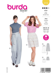 Patron de pantalon - Burda 5718