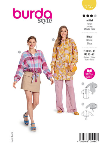 Patron de blouse - Burda 5723