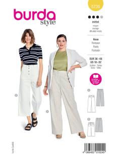 Patron de pantalon - Burda 5735
