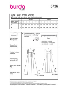 Patron de robe - Burda 5736 2