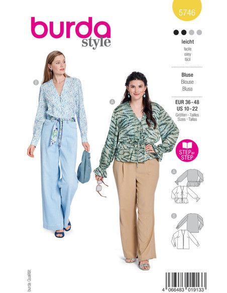 Patron de blouse - Burda 5746