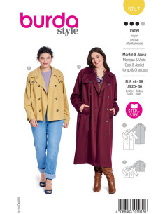 Patron de manteau - Burda 5747