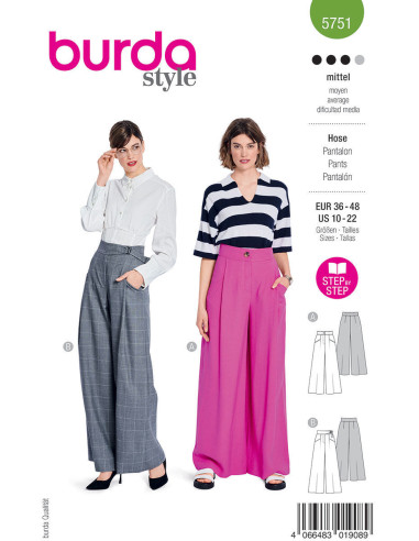 Patron de pantalon - Burda 5751