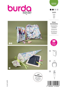Patron d´accessoires scolaires - Burda 9200