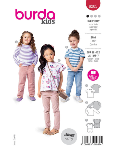 Patron de top - Burda 9205