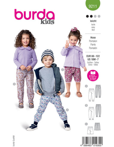Patron de pantalon - Burda 9211