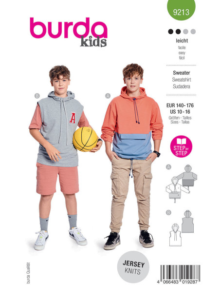 Patron de pullover - Burda 9213