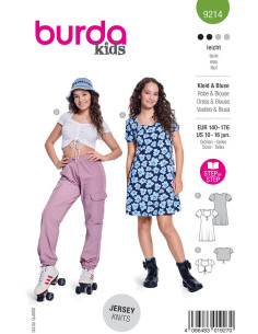 Patron de robe et top - Burda 9214