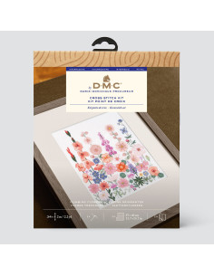 Kit broderie point de croix - Fleurs grimpantes 2