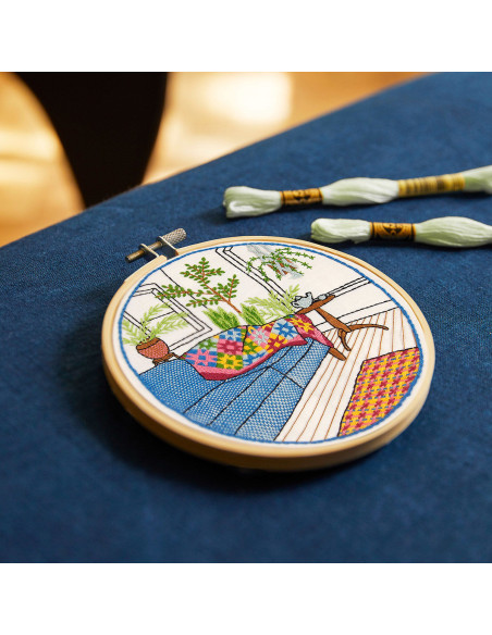 Kit broderie - Jardin d´hiver