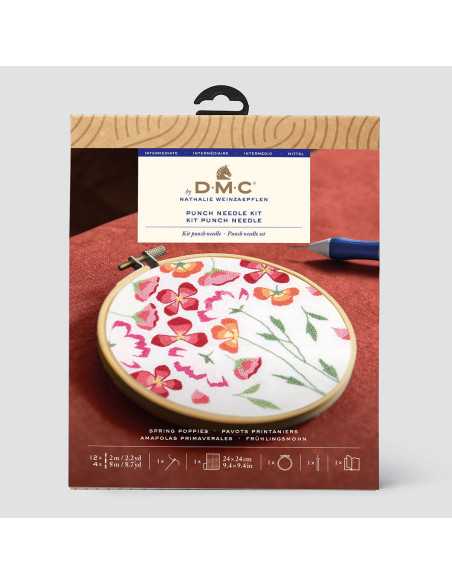 Kit punch needle - Pavots printaniers