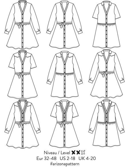 Patron de robe Arizona - Atelier Scämmit