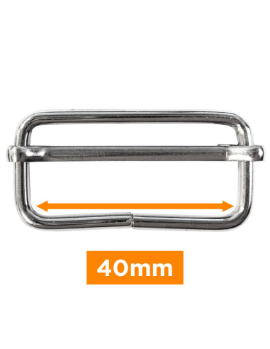 Boucle coulissante - Argent 40 mm