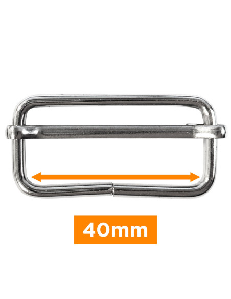 Boucle coulissante - Argent 40 mm